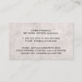 Carte De Visite Signature de l'agent de signature du notaire Éléga (Dos)