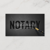 Carte De Visite Signature de l'agent de signature du notaire Éléga (Devant)