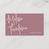 Carte De Visite Signature de script sophistiquée minimale (Devant)