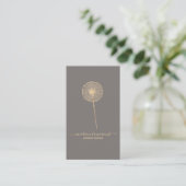 Carte de visite signature dorée Dandelion (Debout devant)