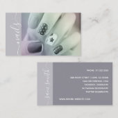 Carte De Visite Signature du Modèle photo Nails (Devant / Derrière)
