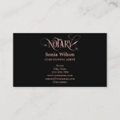 Carte De Visite Signature d'un prêt par notaire Agent d'assurance (Dos)