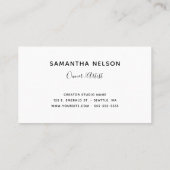 Carte De Visite Signature élégante Turquoise Gold N Monogramme Log (Dos)