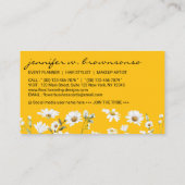 Carte De Visite Signature jaune écriture Daisy (Dos)