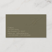 Carte De Visite Signature K (Dos)