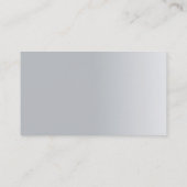 Carte De Visite Signature moderne Elégante Argent UV Matte Luxe (Dos)