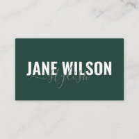 Signature moderne Emerald Green Chic
