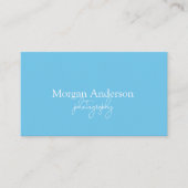 Carte De Visite Signature moderne Script QR Code social (Devant)