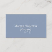 Carte De Visite Signature moderne Script QR Code social (Devant)