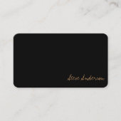 Carte De Visite Signature or moderne élégante (Devant)