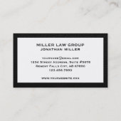 Carte De Visite Signature Or Monogramme Professionnels juridiques (Dos)