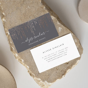 Carte De Visite Signature rose Gold Marquee