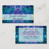 Carte De Visite signature script calligraphie Optique moderne pier (Devant / Derrière)