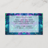 Carte De Visite signature script calligraphie Optique moderne pier (Dos)