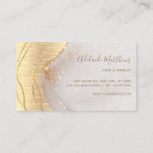 Carte De Visite Signature Script Gold Parties scintillant Agate Él (Dos)