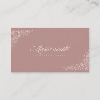 Carte De Visite Signature Wedding Planner & Consultant