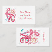 Carte De Visite SIGNE D'AMOUR Super Hippie Thunder_Cove (Devant / Derrière)