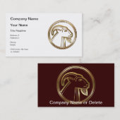 Carte De Visite Signe d'astrologie de chèvre de mer de zodiaque de (Devant / Derrière)