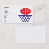 Carte De Visite Signe de basket-ball (Devant / Derrière)