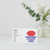 Carte De Visite Signe de basket-ball (Debout devant)