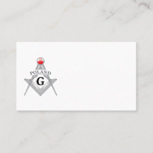 Carte De Visite Signe de franc-maçonnerie de Pologne