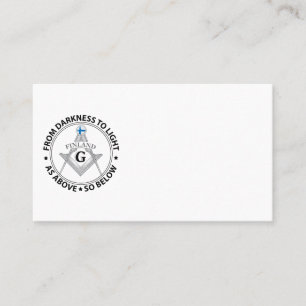 Carte De Visite Signe de franc-maçonnerie finlandais