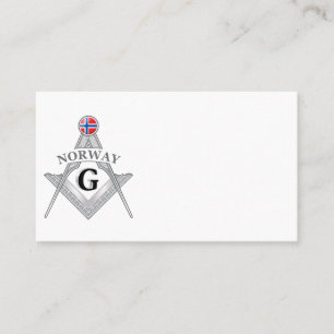 Carte De Visite Signe de franc-maçonnerie norvégienne