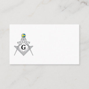 Carte De Visite Signe de franc-maçonnerie suédois