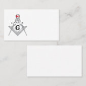Carte De Visite signe de la franc-maçonnerie Canada (Devant / Derrière)