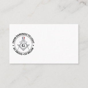 Carte De Visite signe de la franc-maçonnerie française