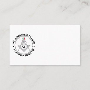 Carte De Visite Signe de la franc-maçonnerie italienne