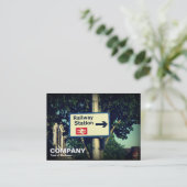 CARTE DE VISITE SIGNE DE LA GARE (Debout devant)