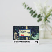 CARTE DE VISITE SIGNE DE LA GARE (Debout devant)