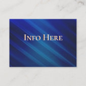 Carte De Visite Signe de logo de coiffeur sautant l'équilibre bleu (Dos)