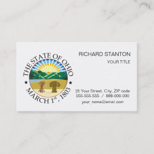 Carte De Visite signe de l'Ohio