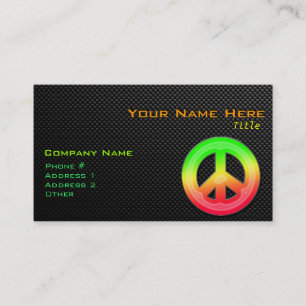 Carte De Visite Signe de paix lisse