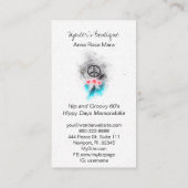 Carte De Visite *~* Signe de paix tribal Feathers Grunge Boho (Dos)