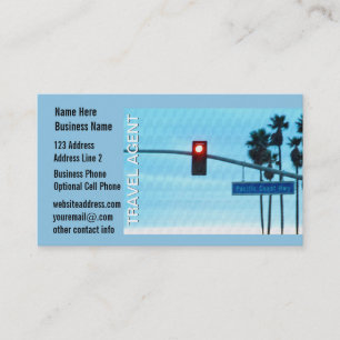 Carte De Visite Signe de route de la Californie de Côte Pacifique