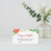 Carte De Visite Signe de trapèze Baby shower de Noël (Debout devant)