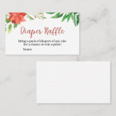 Carte De Visite Signe de trapèze Baby shower de Noël (Devant / Derrière)