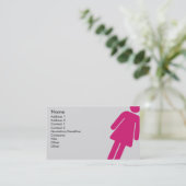 Carte De Visite Signe femelle - affaires (Debout devant)