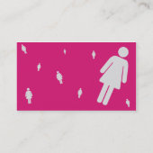 Carte De Visite Signe femelle - affaires (Dos)