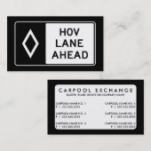 CARTE DE VISITE SIGNE HOV LANE AVANT (Devant / Derrière)