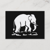 Carte De Visite Signe thaïlandais asiatique de trekking d'éléphant (Dos)
