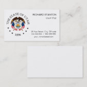 Carte De Visite signe Utah (Devant / Derrière)
