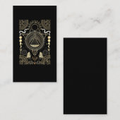 Carte De Visite Signes spirituels Lune Astrologie Soleil Étoiles (Devant / Derrière)