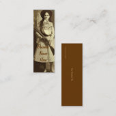 Carte de visite Signet Annie Oakley Oil Grunge (Devant / Derrière)