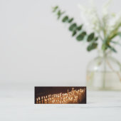 Carte de visite signet de bougies (Debout devant)