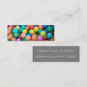Carte de visite signet de boules colorées (Devant / Derrière)