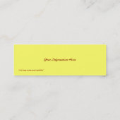 Carte de visite Signet de Muffin à chips de chocol (Dos)